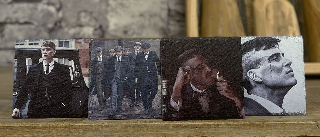 Leistenen onderzetters Peaky Blinders