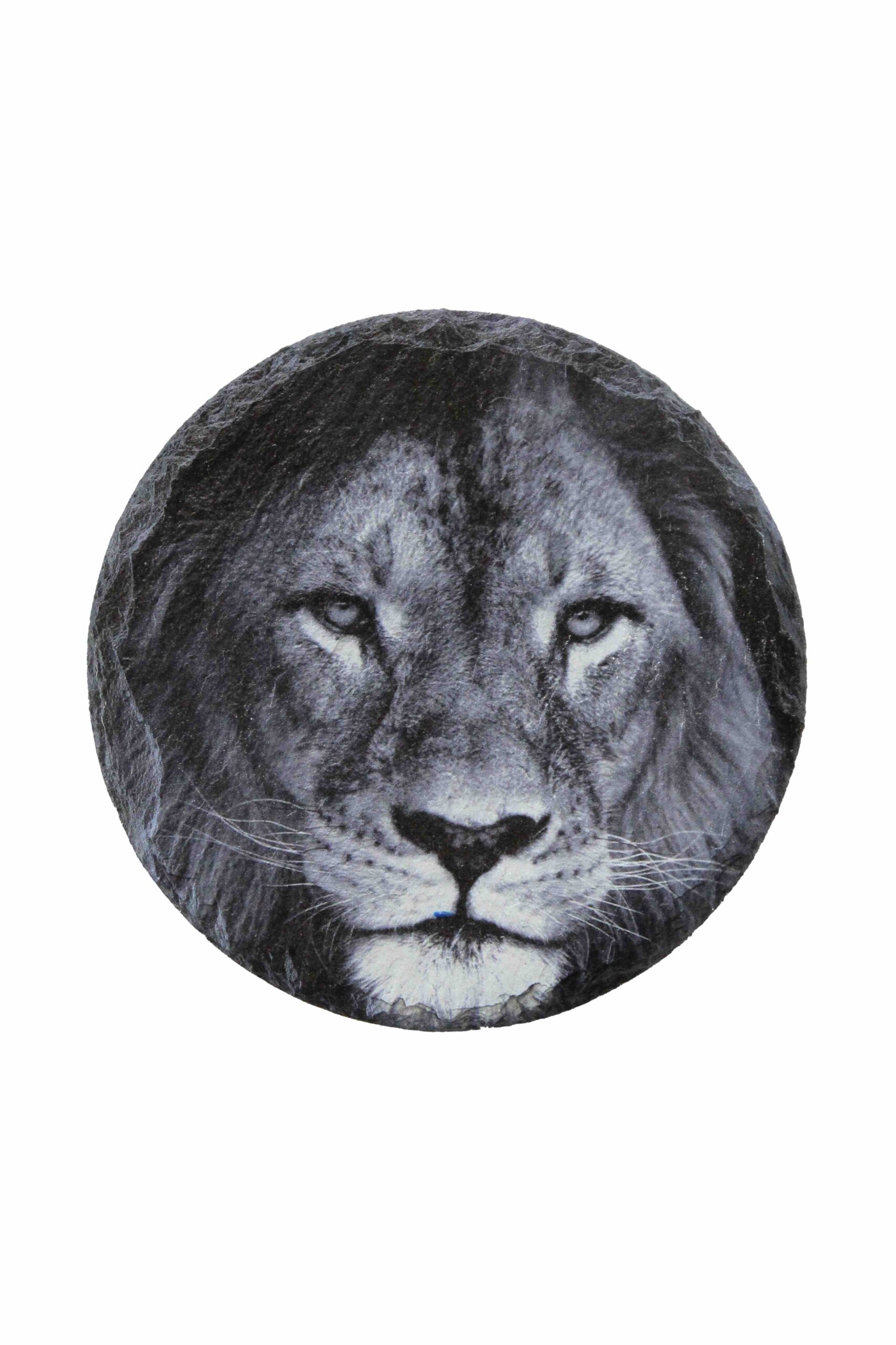 Leistenen onderzetter leeuwenkop