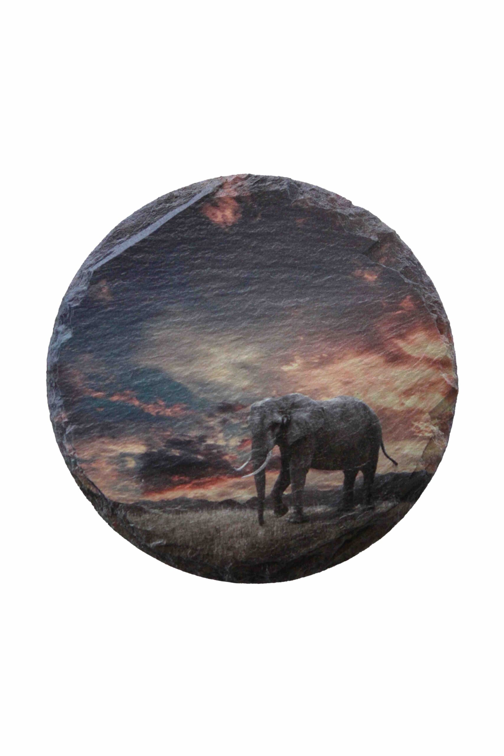 Leistenen onderzetter olifant