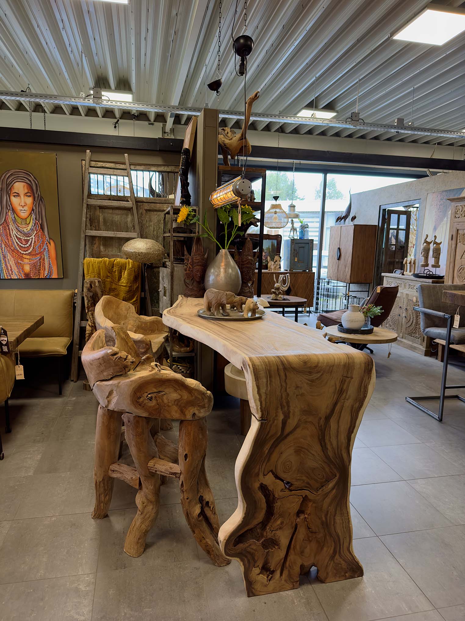 Suar special bartafel van massief hout