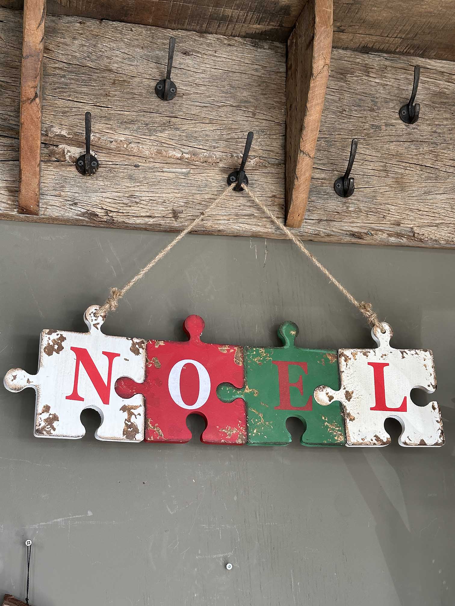 Houten puzzel hanger