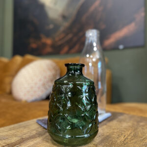 Groen vaasje retro print