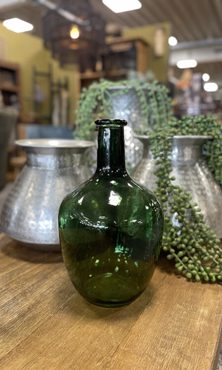 Groene deco vaas
