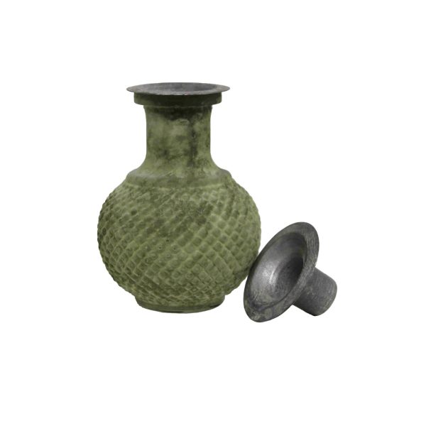 Kaarshouder voor fles plat grijs