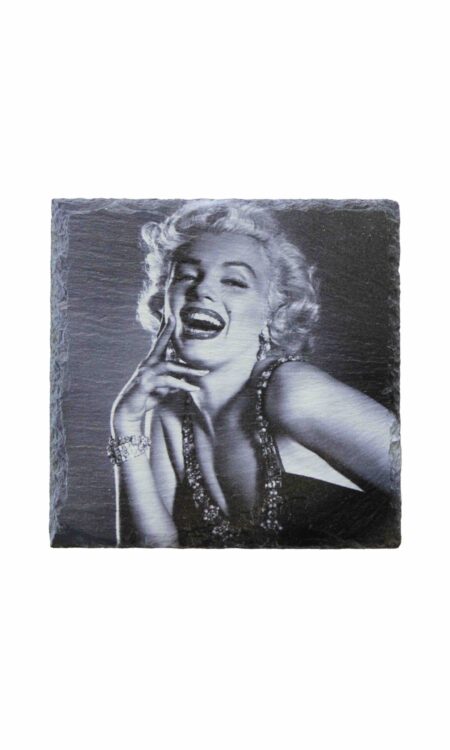 Leistenen onderzetter met Marilyn Monroe print