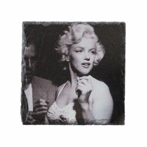 Leistenen onderzetter met Marilyn Monroe print