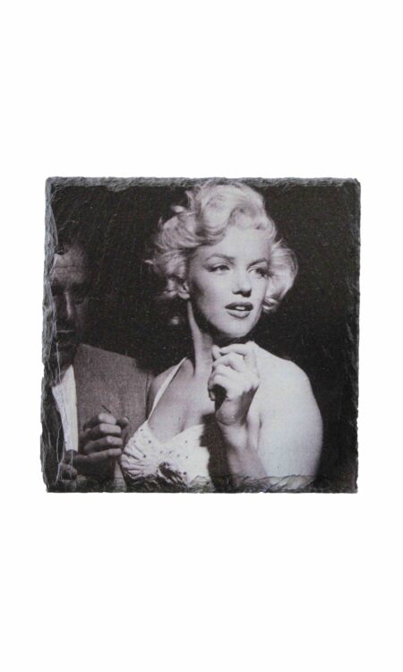 Leistenen onderzetter met Marilyn Monroe print
