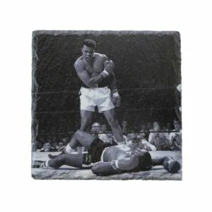 Leistenen onderzetter van Muhammed Ali