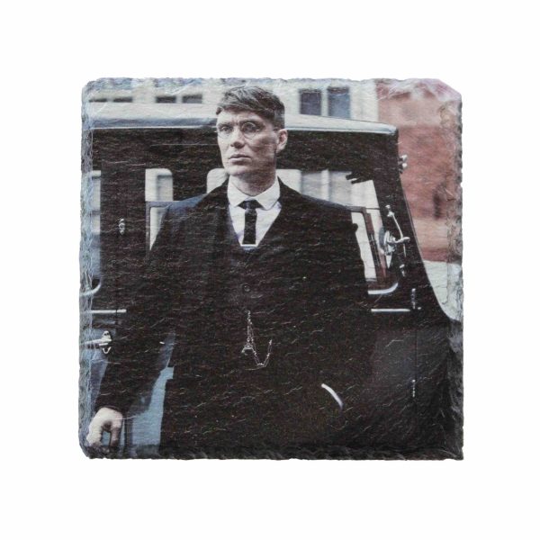 Leistenen onderzetter met Tommy Shelby van de Peaky Blinders