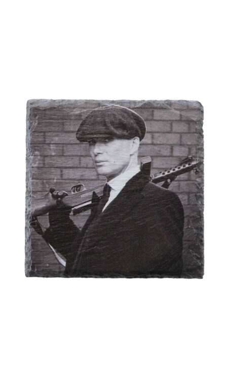 Leistenen onderzetter met Tommy Shelby van de Peaky Blinders