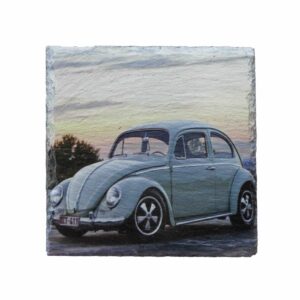 Leistenen onderzetter van Volkswagen kever blauw
