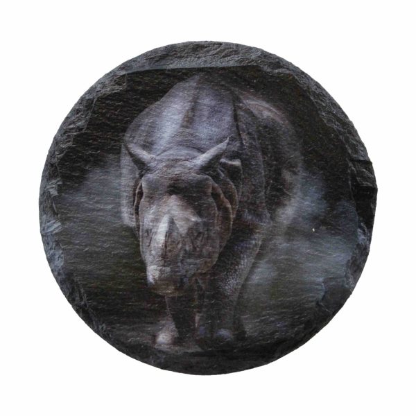 Leistenen onderzetter van neushoorn