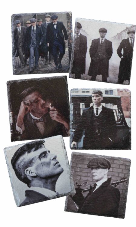 Leistenen onderzetters van de Peaky blinders