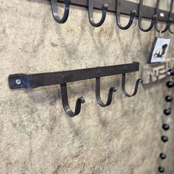 Stoere metalen kapstok 3 haken