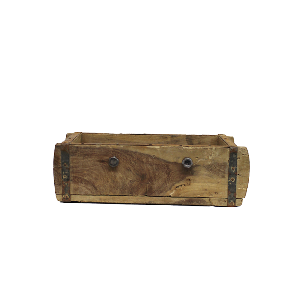 Rustieke toiletrolhouder steenmal - Functionele en stijlvolle badkamerdecoratie met industriële flair van gerecycled hout