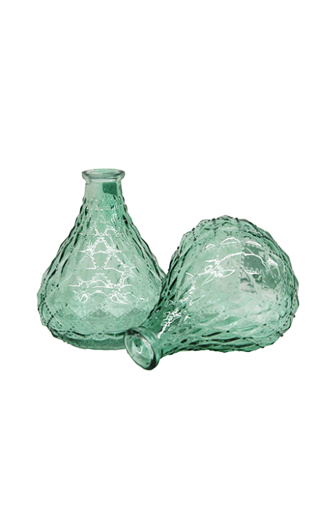 Uniek vintage groen vaasje - breng een vleugje nostalgische charme in je interieur met dit prachtige stukje retro decor
