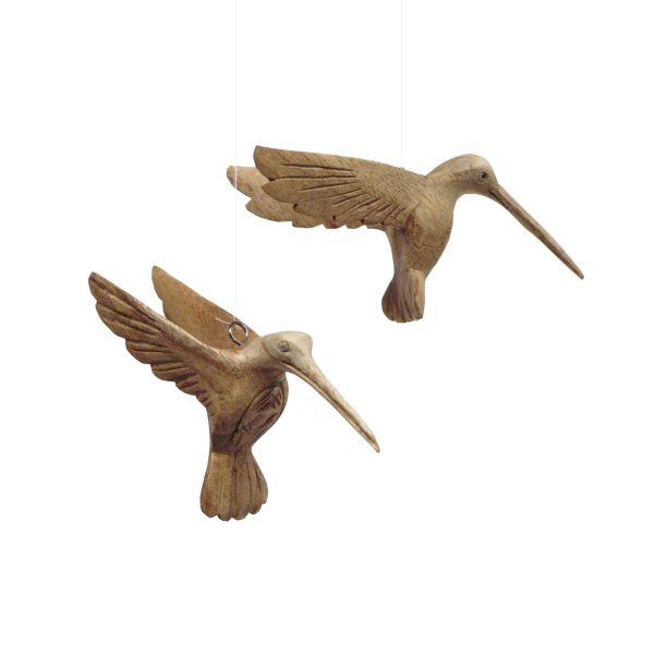 Vliegende kolibrie houtsnijwerk