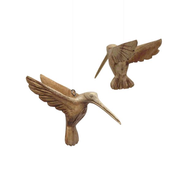 Vliegende kolibrie houtsnijwerk