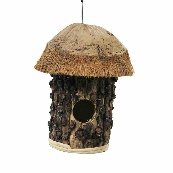 Hangend vogelhuisje van kokos