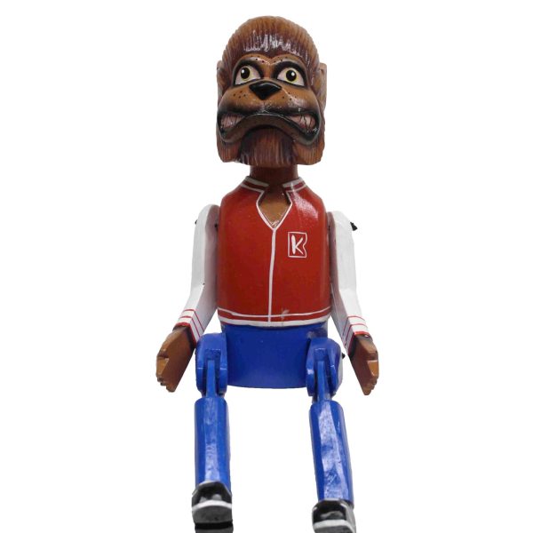 Houten bungelpop weerwolf