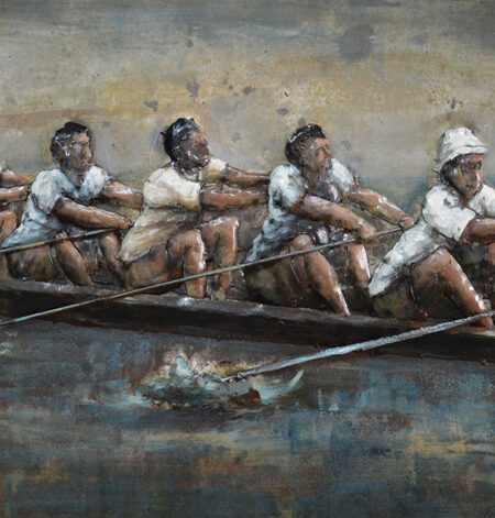Handmade 3D art Rowing