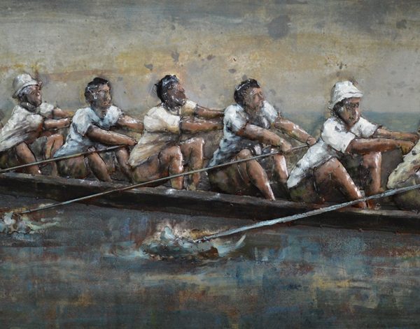 Handmade 3D art Rowing