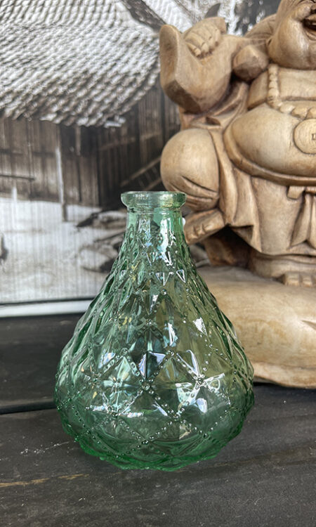 Vvintage groen vaasje