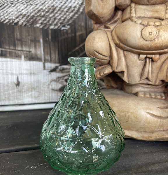 Vvintage groen vaasje