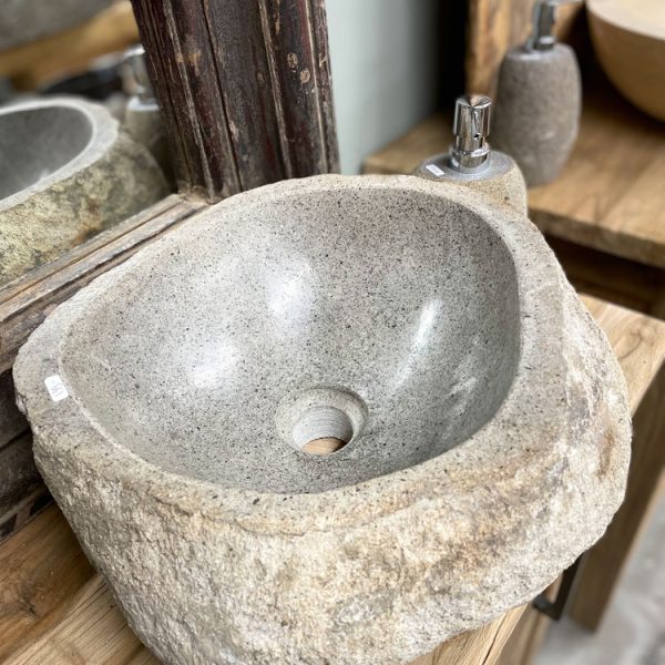 Wasbak riviersteen 25 klein