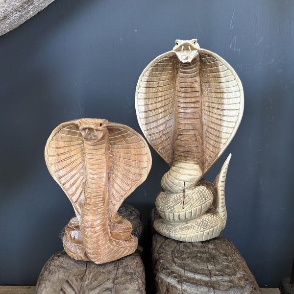 Houtsnijwerk cobra