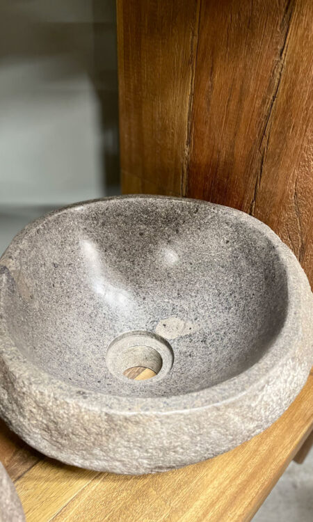 Wasbak riviersteen 20 klein