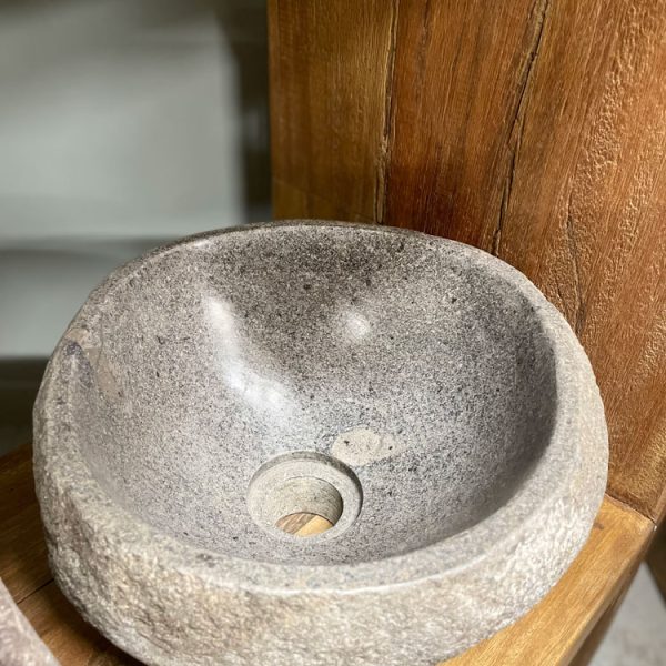 Wasbak riviersteen 20 klein