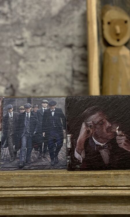 Leistenen onderzetters Peaky Blinders