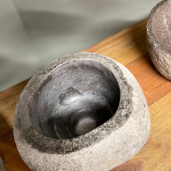 Wasbak riviersteen klein 15