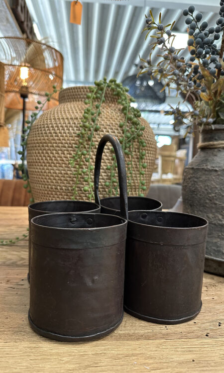 Vier blikken met handvat