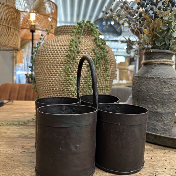 Vier blikken met handvat