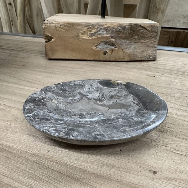 Zeepbakje marmer grijs