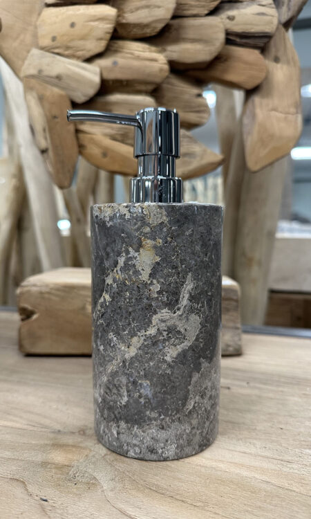 Zeepdispenser marmer grijs