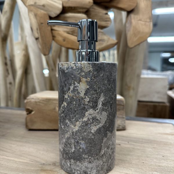 Zeepdispenser marmer grijs