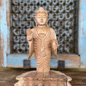 suar boeddha beeld staand houten beeld decoratie