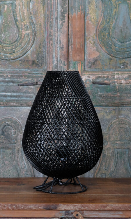 Rotan tafellamp Granna zwart