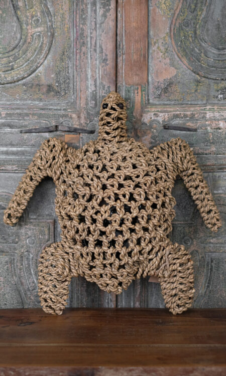 Wandlamp Schildpad van Gevlochten Touw