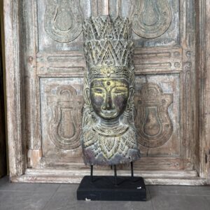 boeddha hoofd beeld hout