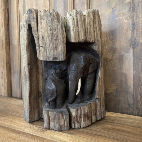 Olifanten in Boomstam – Grof