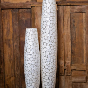 Grote Witte Schelp Vloerlamp – Mozaïek