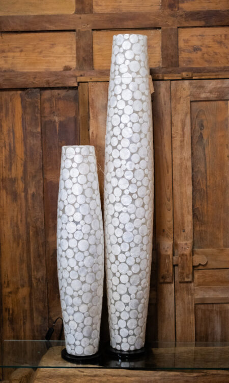 Grote Witte Schelp Vloerlamp – Mozaïek