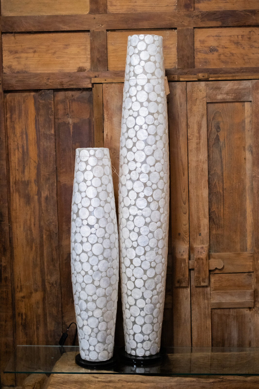 Grote Witte Schelp Vloerlamp – Mozaïek