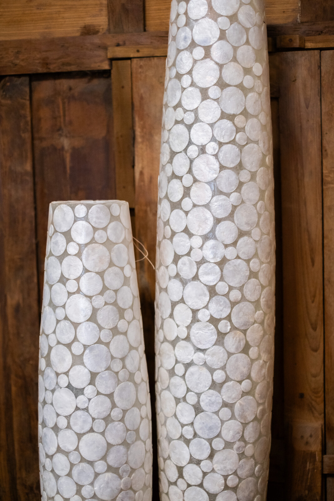 Grote Witte Schelp Vloerlamp – Mozaïek - Afbeelding 2
