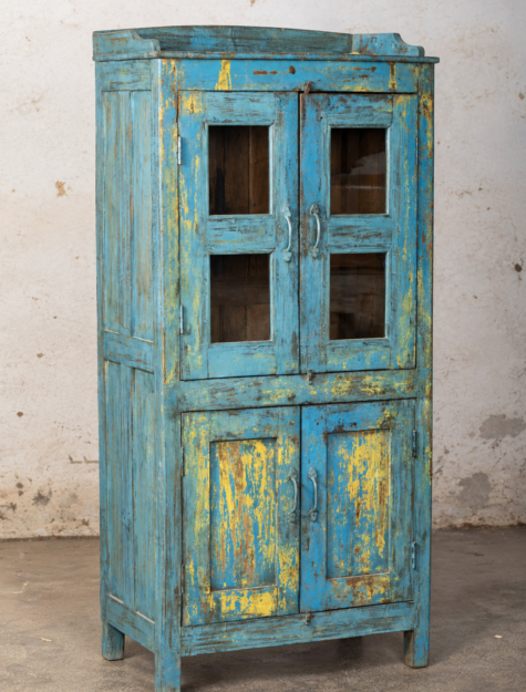 India vitrinekast Aditi van oud en gerecycled hout
